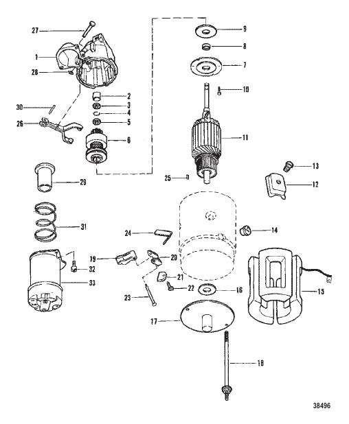 STARTER MOTOR (12 IN.)