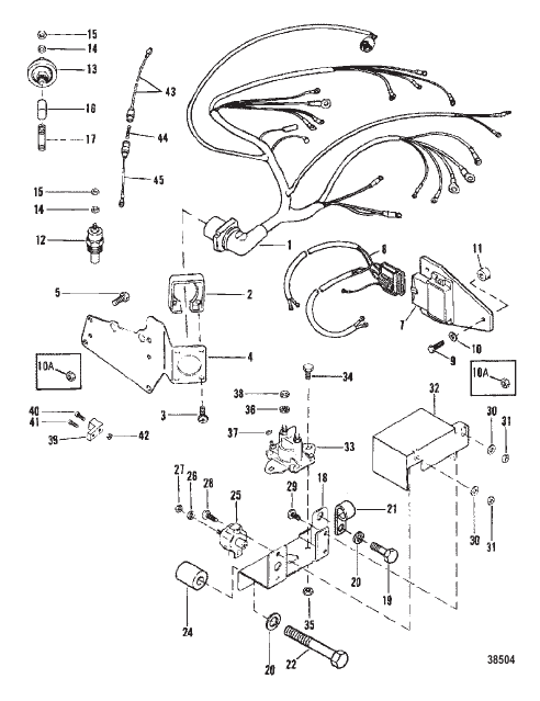 ELECTRICAL COMPONENTS (IGN. MODULE MOUNTED ON EXH. ELBOW)