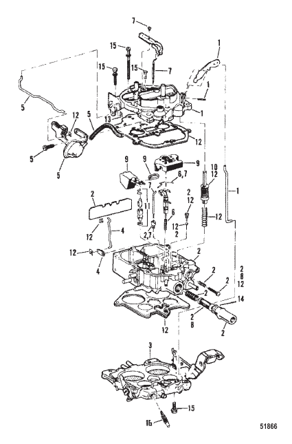 CARBURETOR (ROCHESTER - 4 BARREL)