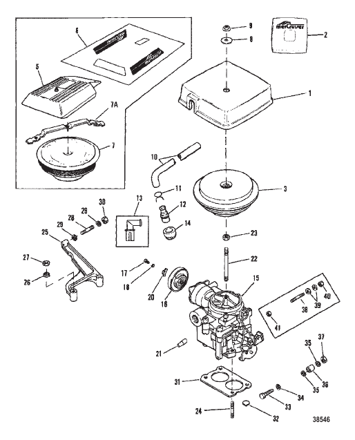 CARBURETOR/THROTTLE LINKAGE (2 BARREL)