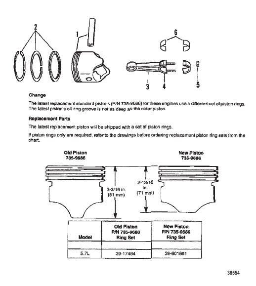 PISTONS AND CONNECTING RODS