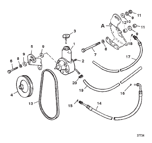 POWER STEERING COMPONENTS (STAMPED MOUNTING BRACKET)