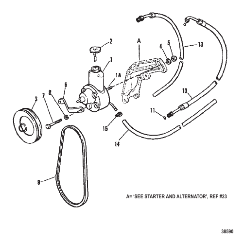 POWER STEERING COMPONENTS (CAST MOUNTING BRACKET)