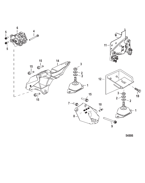 Mounts, Oil Pump and Shift Bracket