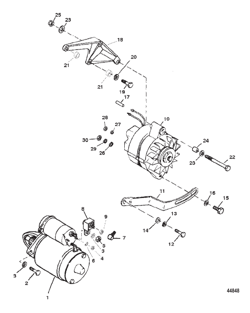 STARTER MOTOR AND ALTERNATOR