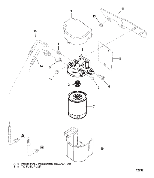 FUEL FILTER (FUEL COOLED SYSTEM)