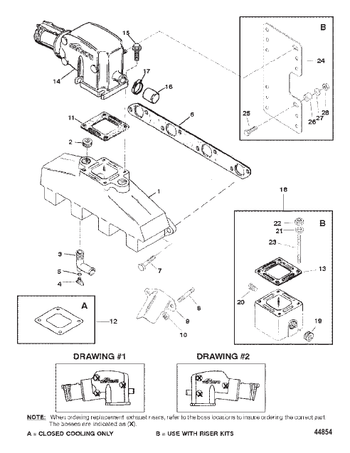 EXHAUST MANIFOLD AND EXHAUST ELBOW
