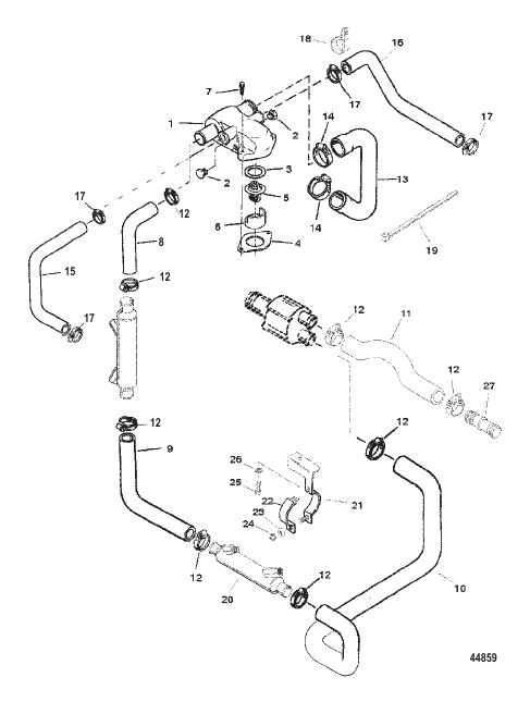 THERMOSTAT HOUSING STANDARD COOLING (VST FUEL SYSTEM)