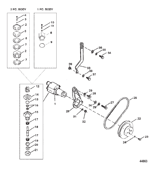 SEA WATER PUMP (FUEL COOLED SYSTEM)