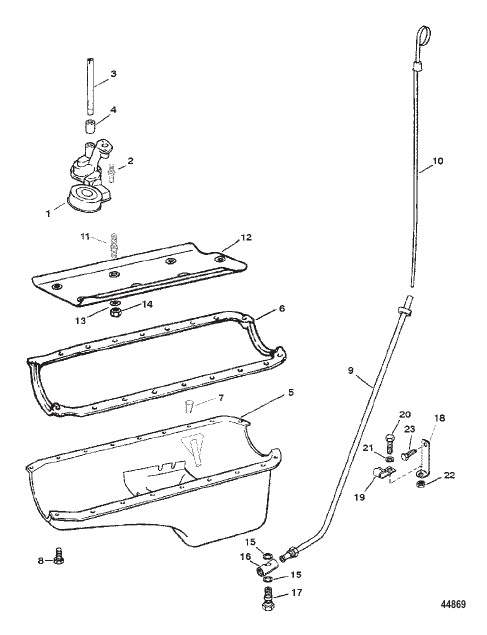 OIL PAN AND OIL PUMP