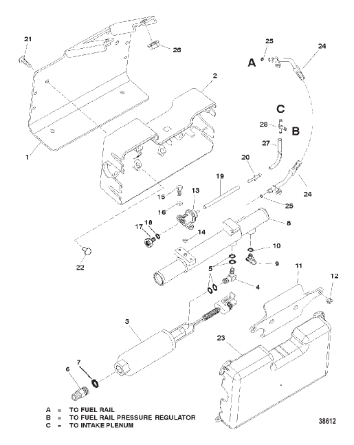 FUEL PUMP & FUEL COOLER (FUEL COOLED SYS) SN 0K147350 & UP