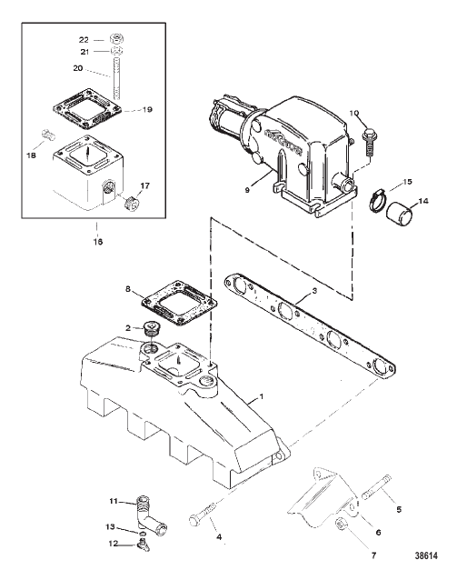 EXHAUST MANIFOLD AND EXHAUST ELBOW