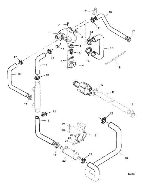 THERMOSTAT HOUSING (VST FUEL SYSTEM) S/N 0K147349 & BELOW