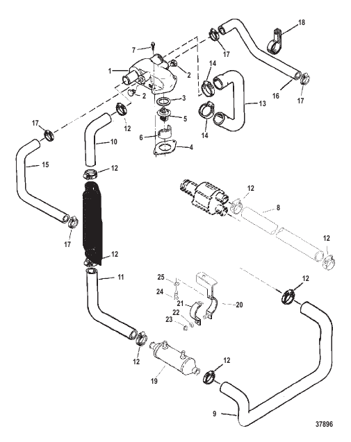 THERMOSTAT HOUSING (VST FUEL SYSTEM) SN 0K147349 & BELOW