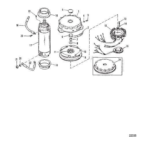 FLYWHEEL/STARTER MOTOR