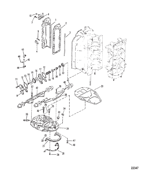 EXHAUST MANIFOLD AND EXHAUST PLATE