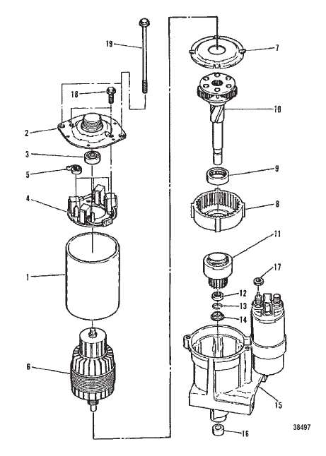 STARTER MOTOR (3-1/4 IN. DIAMETER END CAP)