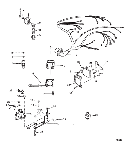 WIRING HARNESS/ELECTRICAL (THUNDERBOLT V IGNITION)