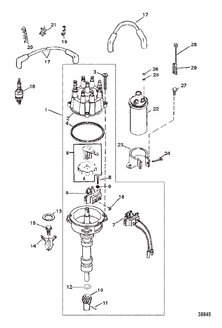 DISTRIBUTOR AND IGNITION COMPONENTS
