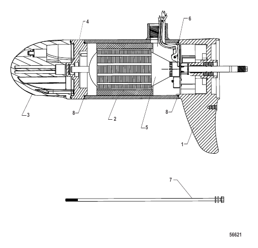 Lower Unit Assembly (FW105 - Variable Sonar)(8M0096759)