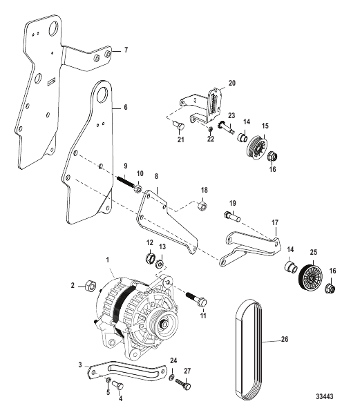Alternator And Brackets