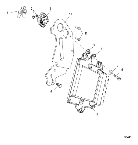 Electrical Components PCM and Bracket