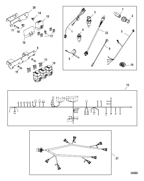 Electrical Components Relay and Harness Assembly