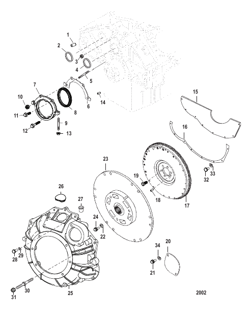Cylinder Block - Flywheel Housing