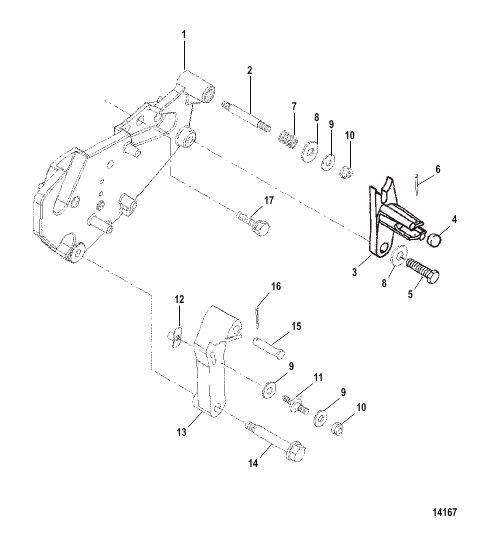 Shift Bracket (Bravo Engines)