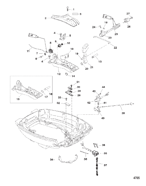 Throttle/Shift Linkage (Handle Models)