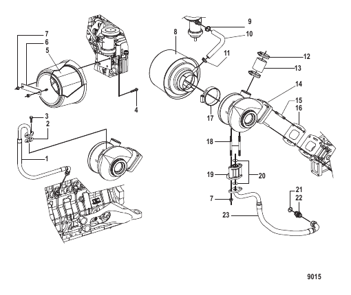 Turbocharger and Air Filter Assembly