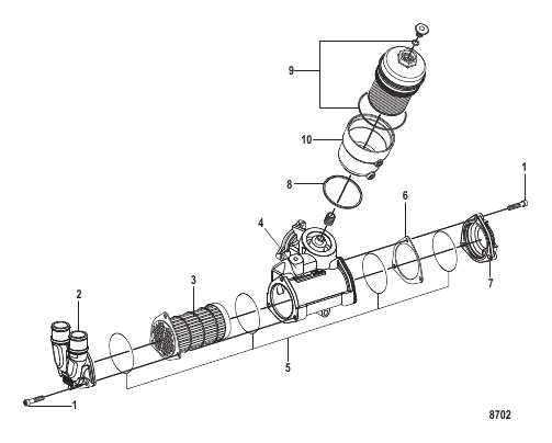 Oil Cooler and Filter Components