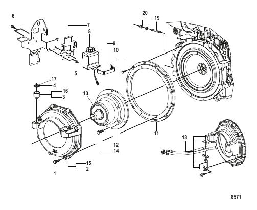 Flywheel Housing Cover (Sterndrive)