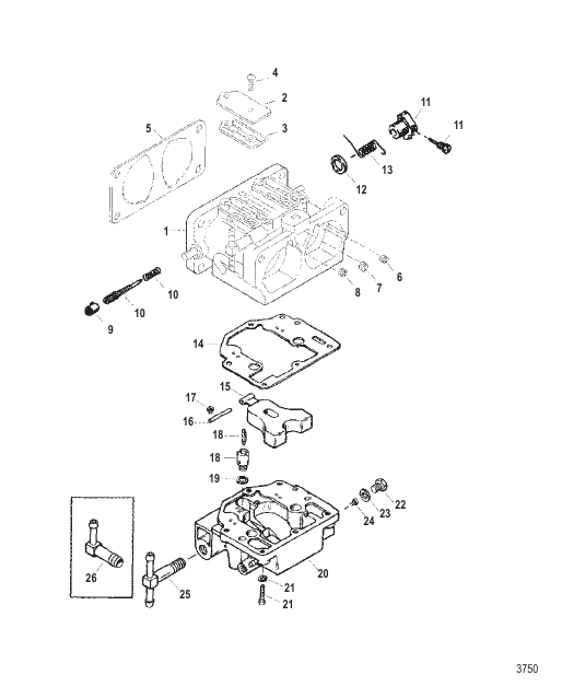 Carburetor (Serial Number 0E369300 Thru 0E420153)