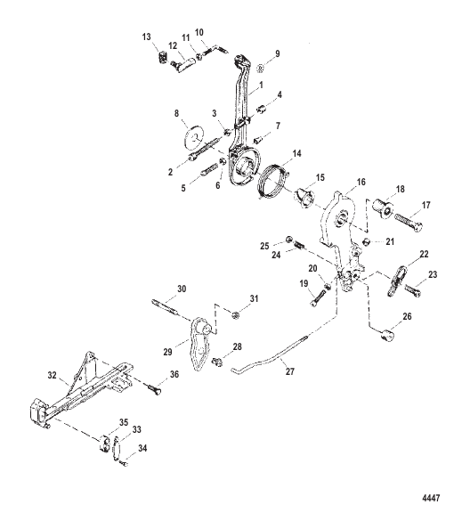 Throttle Lever And Throttle Cam Assembly