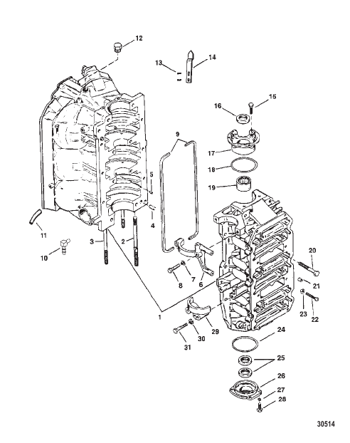 CYLINDER BLOCK AND END CAPS