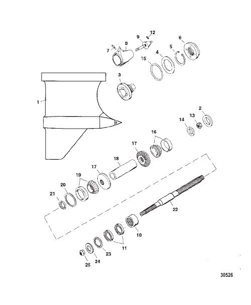 GEAR HOUSING (PROP SHAFT)(VI SSM)