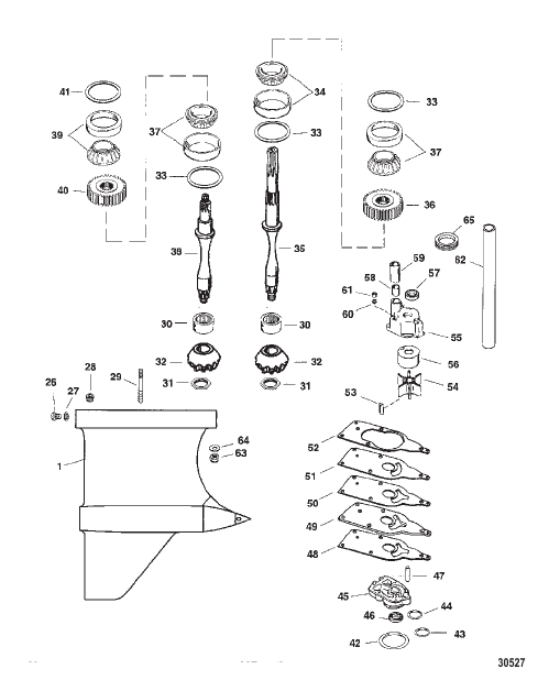 GEAR HOUSING (DRIVESHAFT)(VI SSM)