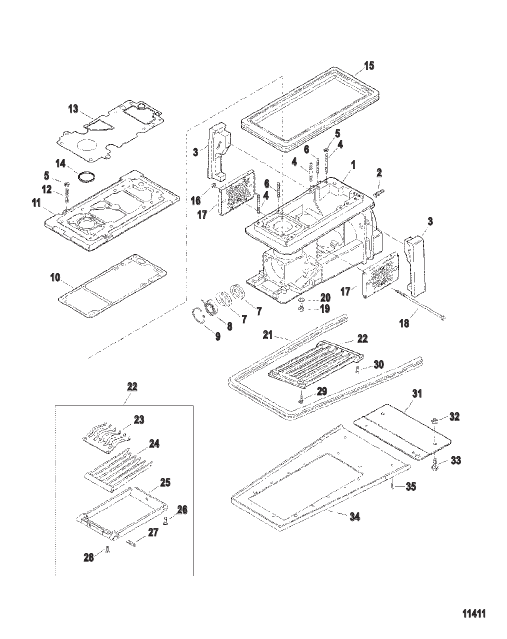 Jet Drive Housing (Serial Number 0E345000 Thru 0E369299)