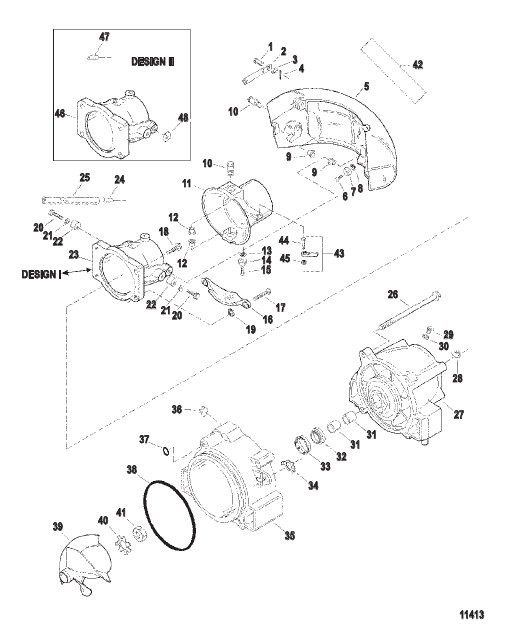 Nozzle And Rudder (Serial Number 0E203000 Thru 0E344999)