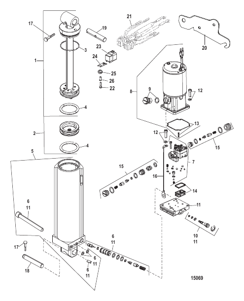 Power Trim Pump Assembly (830150A2)