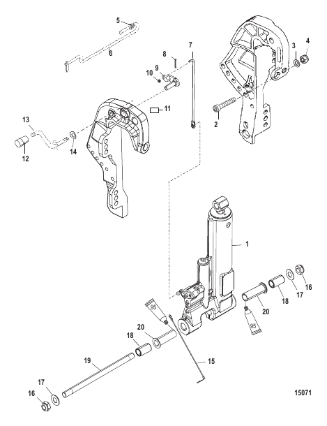 Power Trim Kit, Gas Assist (828533A2)