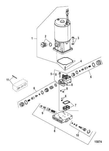 Pump/Motor Assembly (832021A9 and 832021T9)