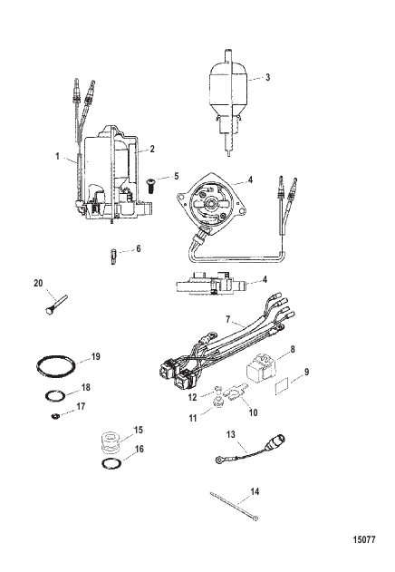 Retrofit Kit, Power Trim Motor (828708A1)