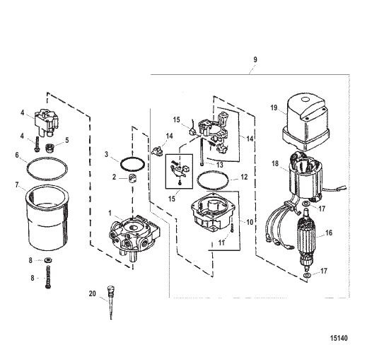 Pump/Motor, Metal Reservoir (Design I - 846859A1)