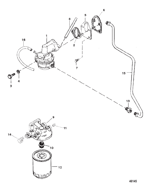 FUEL PUMP AND FUEL FILTER