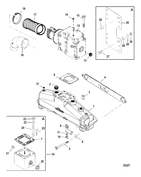 EXHAUST MANIFOLD & EXHAUST ELBOW