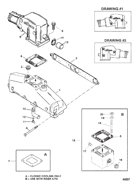 EXHAUST MANIFOLD AND EXHAUST ELBOW