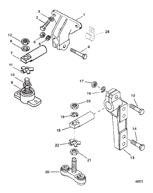 TRANSMISSION AND ENGINE MOUNTING (BORG WARNER 5000)