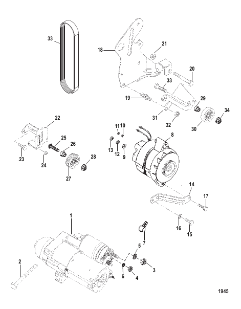 ALTERNATOR AND STARTER (MANDO)
